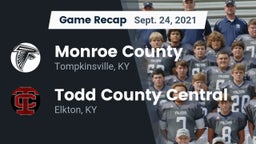 Recap: Monroe County  vs. Todd County Central  2021