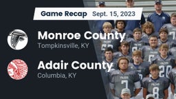 Recap: Monroe County  vs. Adair County  2023