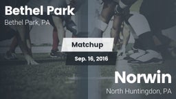 Matchup: Bethel Park vs. Norwin  2016