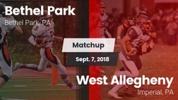 Matchup: Bethel Park vs. West Allegheny  2018