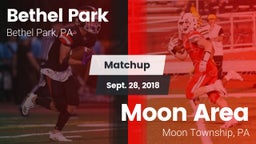 Matchup: Bethel Park vs. Moon Area  2018