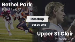 Matchup: Bethel Park vs. Upper St Clair 2018