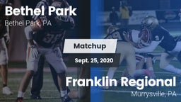 Matchup: Bethel Park vs. Franklin Regional  2020