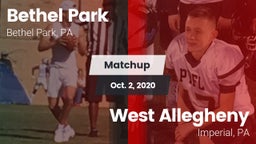 Matchup: Bethel Park vs. West Allegheny  2020