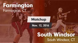 Matchup: Farmington vs. South Windsor  2016
