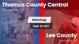 Matchup: Thomas County Centra vs. Lee County  2017