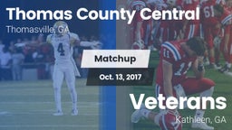 Matchup: Thomas County Centra vs. Veterans  2017
