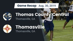 Recap: Thomas County Central  vs. Thomasville  2019