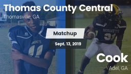 Matchup: Thomas County Centra vs. Cook  2019
