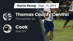 Recap: Thomas County Central  vs. Cook  2019