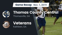 Recap: Thomas County Central  vs. Veterans  2019