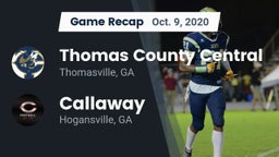 Recap: Thomas County Central  vs. Callaway  2020