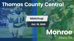 Matchup: Thomas County Centra vs. Monroe  2020