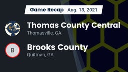 Recap: Thomas County Central  vs. Brooks County  2021