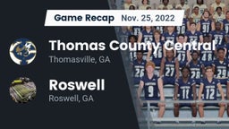 Recap: Thomas County Central  vs. Roswell  2022