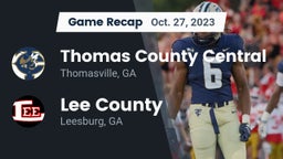 Recap: Thomas County Central  vs. Lee County  2023