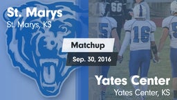 Matchup: St. Marys vs. Yates Center  2016