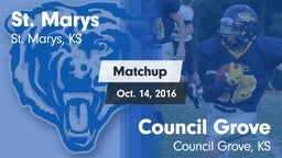 Matchup: St. Marys vs. Council Grove  2016