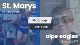 Matchup: St. Marys vs. olpe eagles 2017