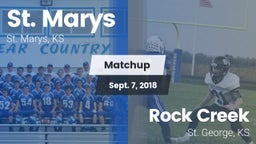 Matchup: St. Marys vs. Rock Creek  2018