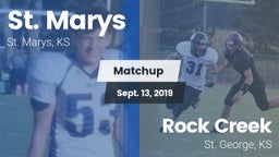 Matchup: St. Marys vs. Rock Creek  2019