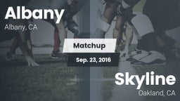 Matchup: Albany vs. Skyline  2016