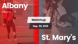 Matchup: Albany vs. St. Mary's 2016