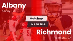Matchup: Albany vs. Richmond  2016