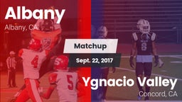 Matchup: Albany vs. Ygnacio Valley  2017