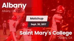 Matchup: Albany vs. Saint Mary's College  2017