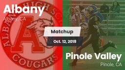 Matchup: Albany vs. Pinole Valley  2018