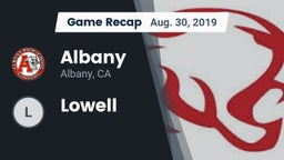 Recap: Albany  vs. Lowell  2019