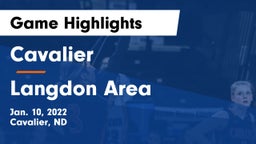 Cavalier  vs Langdon Area  Game Highlights - Jan. 10, 2022