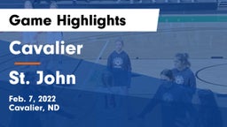 Cavalier  vs St. John  Game Highlights - Feb. 7, 2022