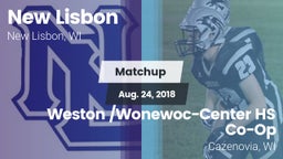 Matchup: New Lisbon vs. Weston /Wonewoc-Center HS Co-Op 2018