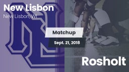 Matchup: New Lisbon vs. Rosholt 2018