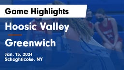Hoosic Valley  vs Greenwich  Game Highlights - Jan. 15, 2024