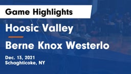 Hoosic Valley  vs Berne Knox Westerlo Game Highlights - Dec. 13, 2021