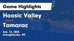 Hoosic Valley  vs Tamarac  Game Highlights - Jan. 13, 2023