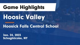 Hoosic Valley  vs Hoosick Falls Central School Game Highlights - Jan. 24, 2023