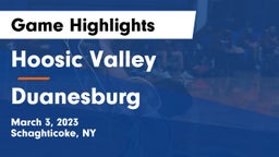 Hoosic Valley  vs Duanesburg  Game Highlights - March 3, 2023