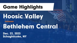 Hoosic Valley  vs Bethlehem Central  Game Highlights - Dec. 22, 2023