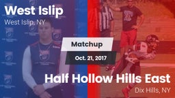 Matchup: West Islip vs. Half Hollow Hills East  2017