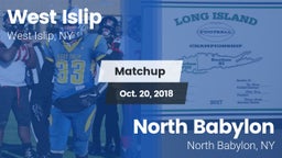 Matchup: West Islip vs. North Babylon  2018