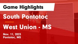 South Pontotoc  vs West Union - MS Game Highlights - Nov. 11, 2023