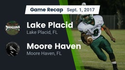 Recap: Lake Placid  vs. Moore Haven  2017