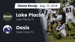Recap: Lake Placid  vs. Oasis  2018