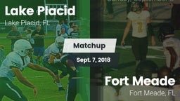 Matchup: Lake Placid vs. Fort Meade  2018