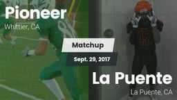 Matchup: Pioneer vs. La Puente  2017