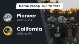 Recap: Pioneer  vs. California  2017